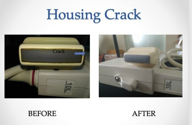 housing crack 