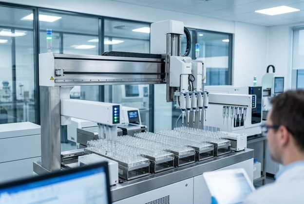 Automated laboratory equipment in a modern research facility