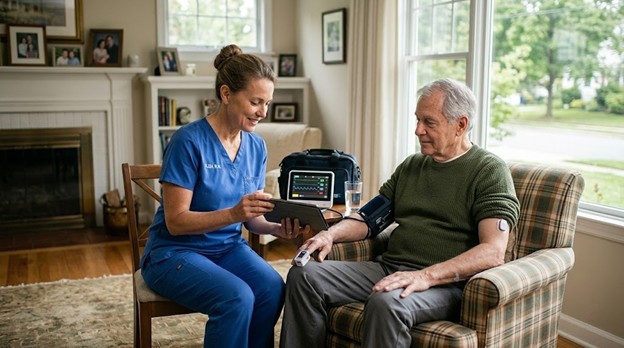 Aging population care at home